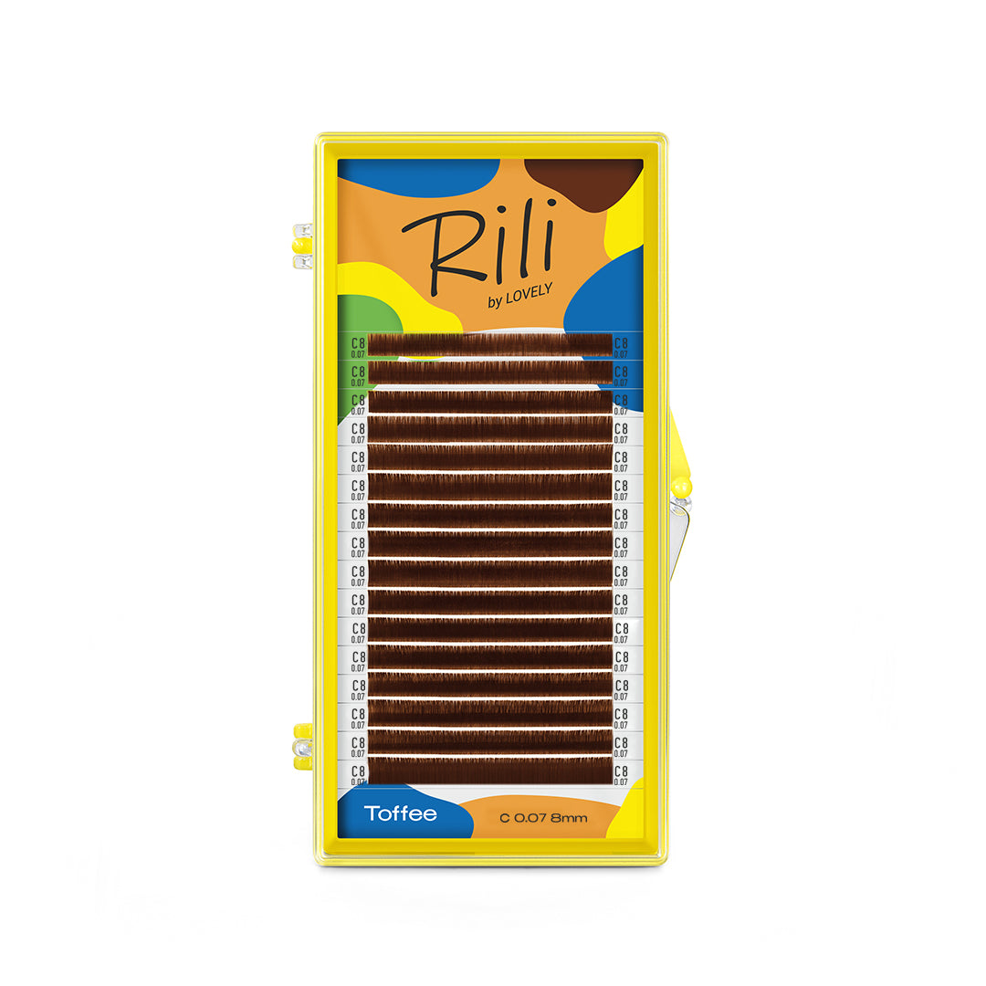 Extensiones de pestañas Rili Toffee - 16 líneas