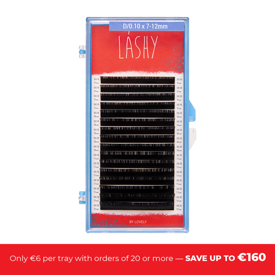 Extensiones de pestañas: LASHY negro - 16 líneas - MIX