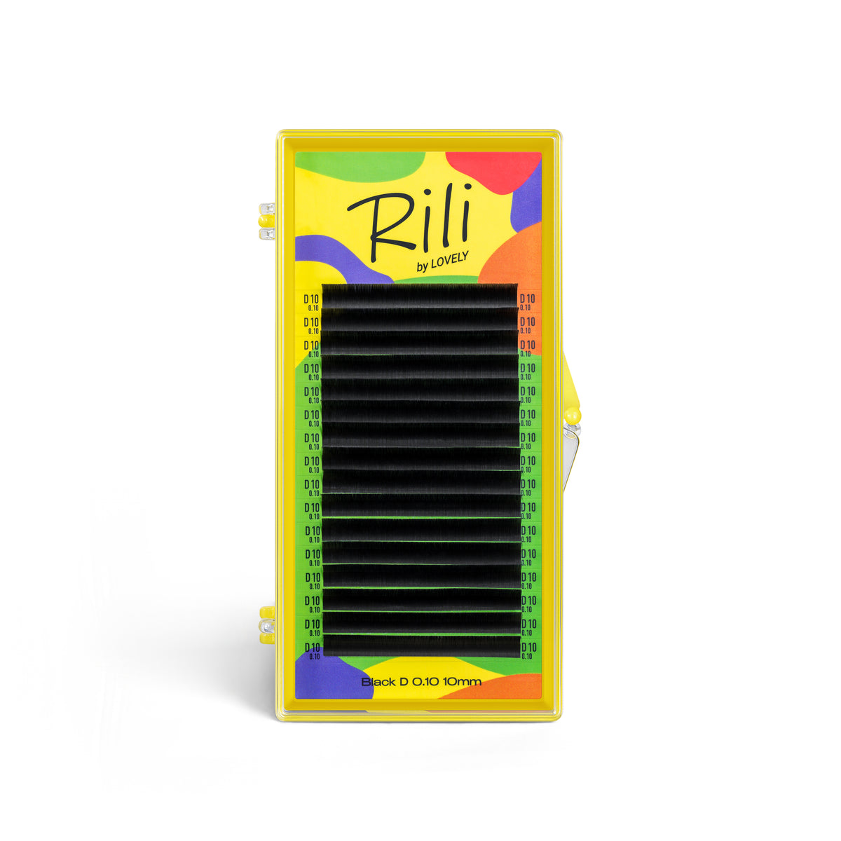 Eyelash extensions Black Rili - 16 lines