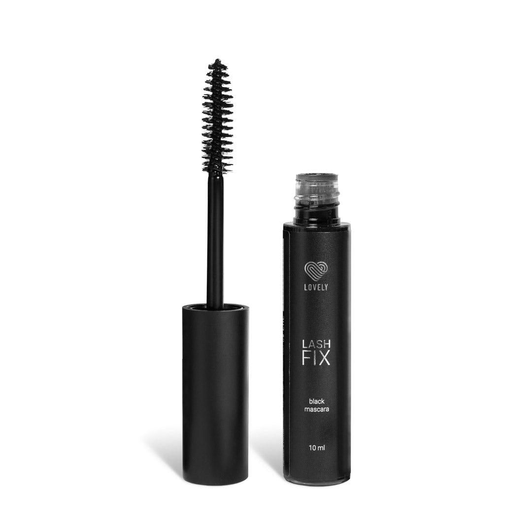 Máscara para extensiones de pestañas con efecto fijador Lovely, 10 ml