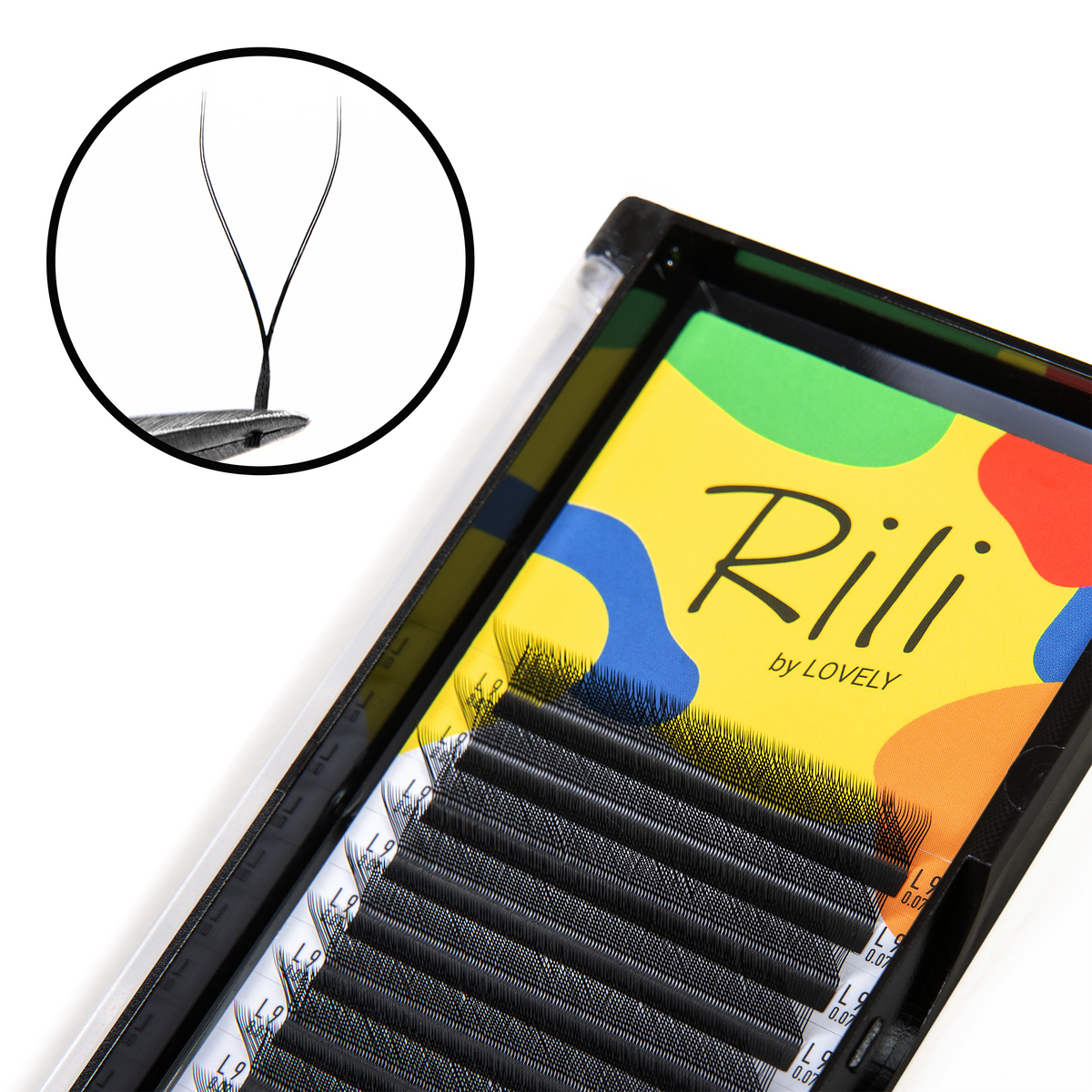Eyelash extensions Fan YY-2D Rili - 12 lines - MIX